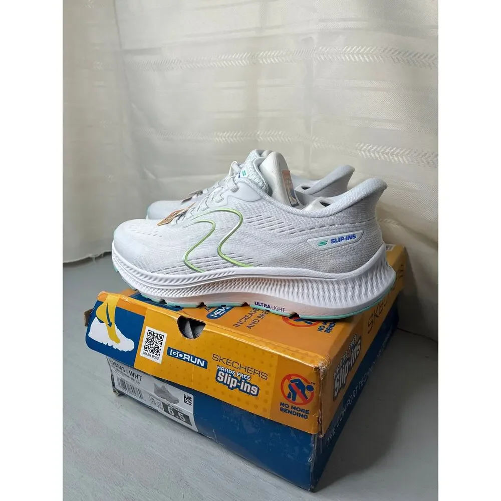 Skechers Slip-Ins Go Run Consistent 2.0 Lockhart Sneakers White 6.5